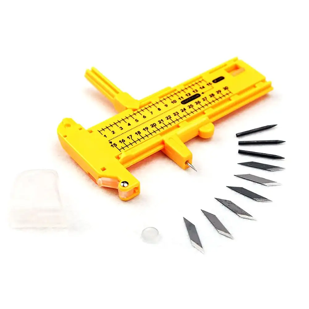 

1-30cm Adjustable Compasses Circle Cutter 4pcs Pencil Leads+5pcs Blades Cutter Round Knife DIY Circular Tool Tangential Device