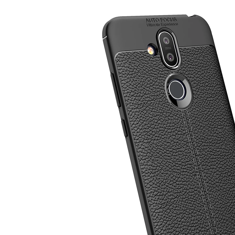 Роскошный силиконовый чехол-накладка из искусственной кожи для телефона Nokia 5 6 7 8. 1 9 7,1 6,1 plus 8,1x6x7, мягкий резиновый чехол s