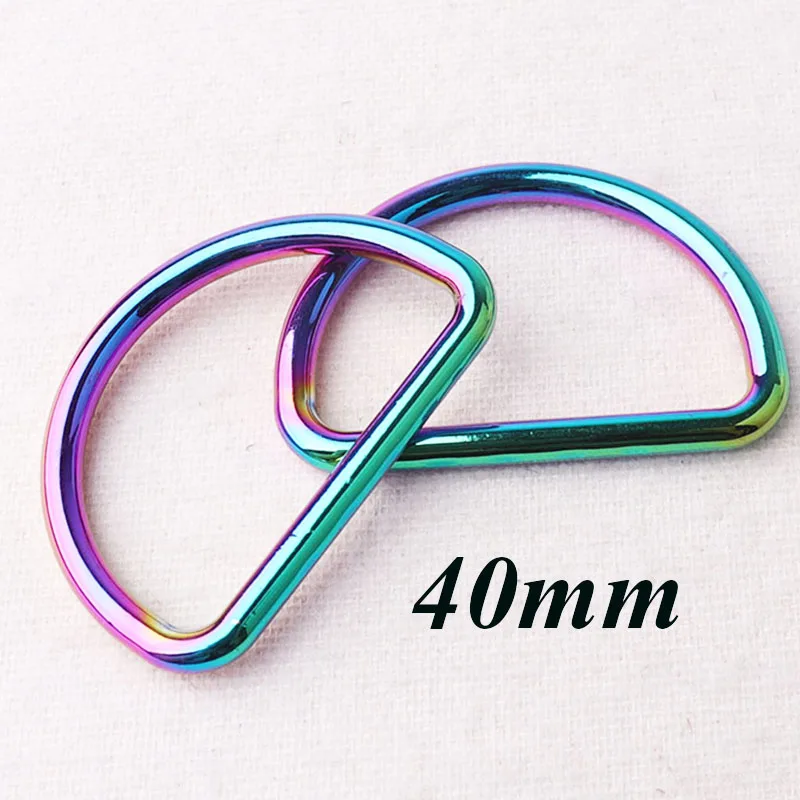 Металлическое Радужное кольцо 1 5 дюйма ремешок для сумки D образные кольца