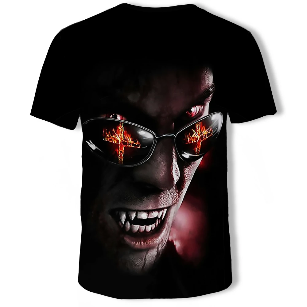 Fangs футболка вампира Роки ужас Сумерки Баффи го Хэллоуин Лето Новая мода Топ