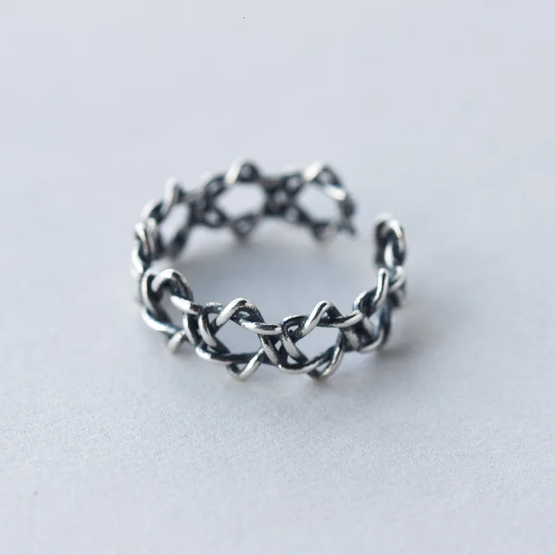 Мужское и женское Открытое кольцо со звездами Дэвида Chanukah Je серебро 925 пробы