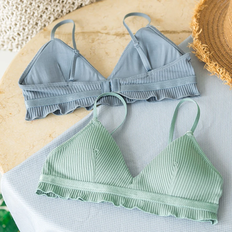 Женский комплект нижнего белья с кружевной отделкой Roseheart хлопковое бесшовное