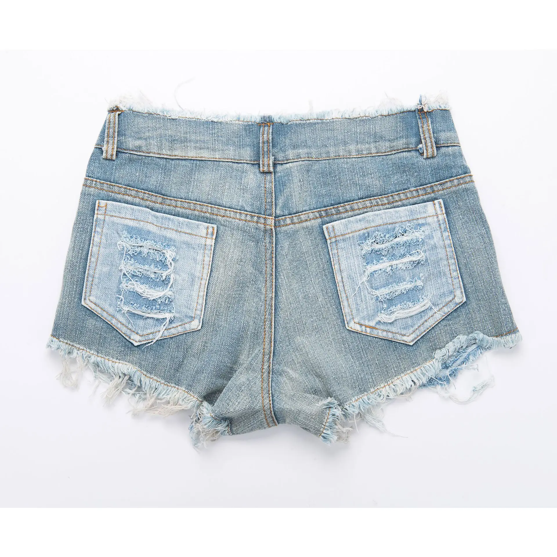 

New Summer Women's Denim Shorts Night Club Casual Shorts High Waist Holes Sexy Jeans Bottoms