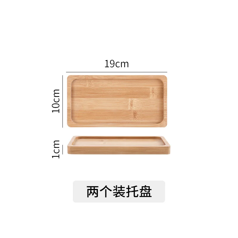 

Square cat bowl ceramic cat kitten and puppy suitable food utensils with wooden tray to protect the cervical spine cat food bowl