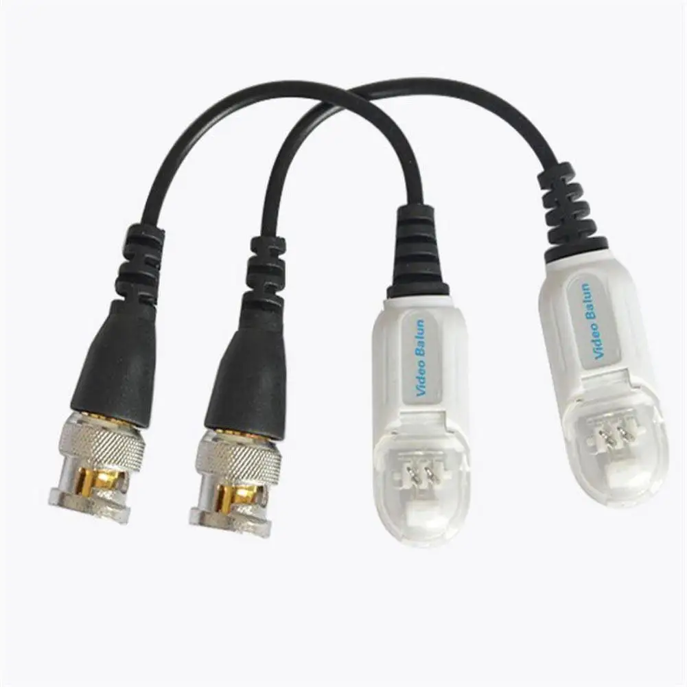 

1 Pairs ToolLess Snap Video Balun Transceiver Passive UTP CAT5 BNC Male For CCTV