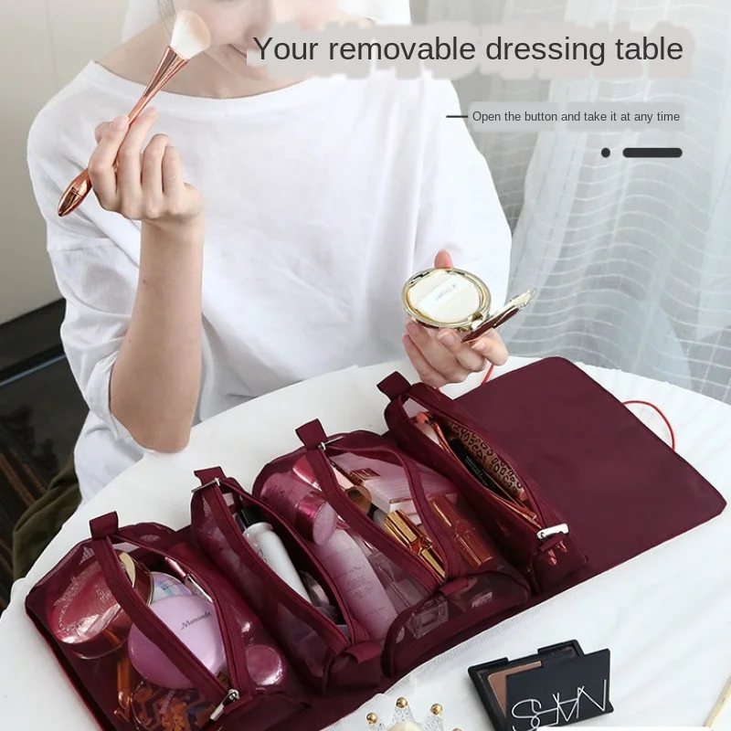 

Косметичка портативная Большая вместительная сумка для хранения супер огонь простые складные дорожные туалетные принадлежности