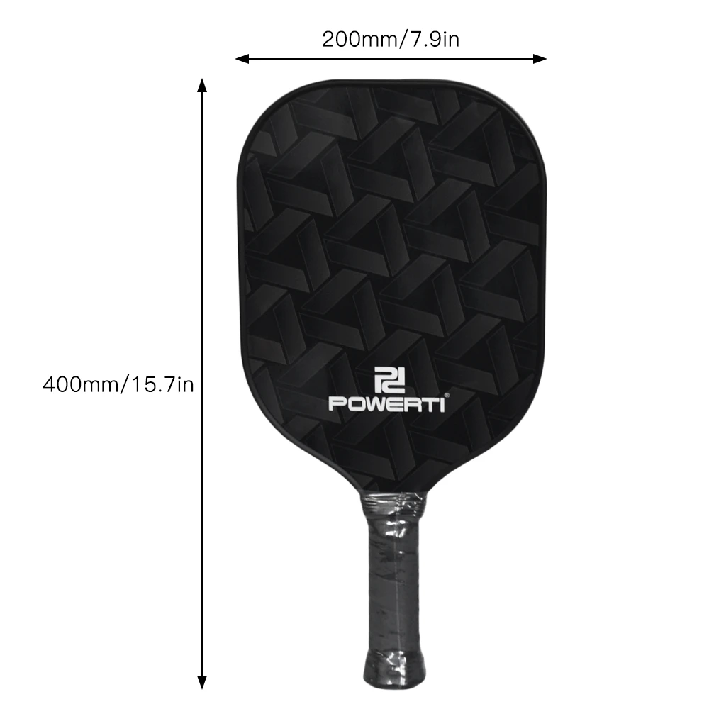 Powerti Pickleball Paddles Lightweight Texture Graphite Surface Polymer Honeycomb Core Pickleball Racket, Free Shipping