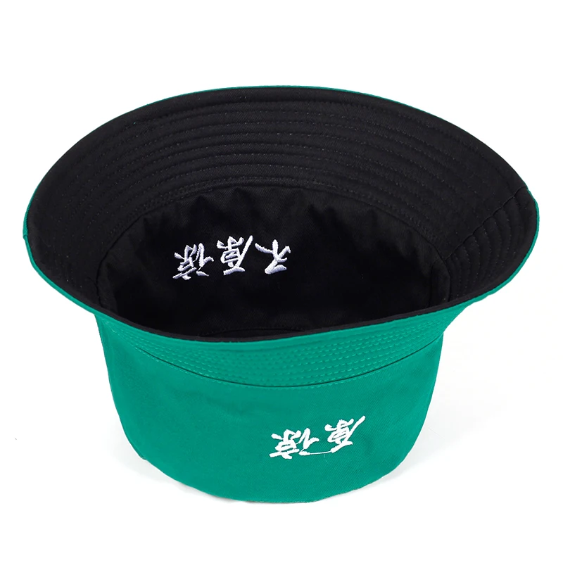 Двусторонняя Зеленая Мужская шляпа Панама Женская рыболовная охотничья Боба