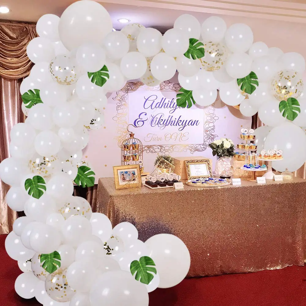 Сделай Сам белый шар гирлянда 117 шт принадлежности для вечеринки воздушный