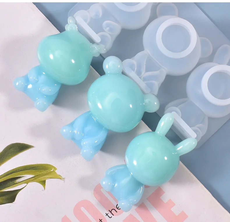 Молды прозрачные для украшений сделай сам стоящий медведь сидящий УФ-полимер