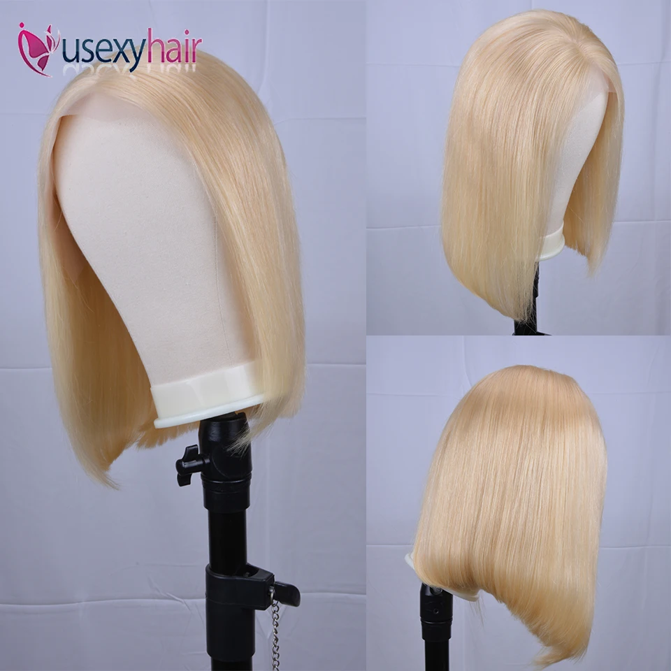 Парики из натуральных волос на фронте Боб 13X4 с предварительно выщипывающимися 613