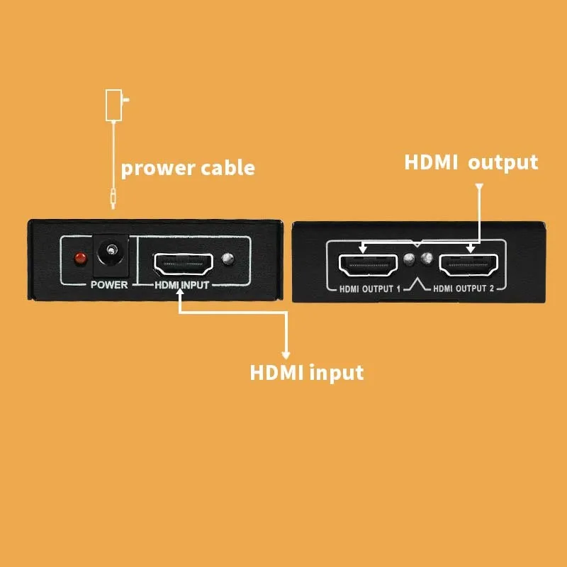 Ultra HD 4K 2 порта HDMI сплиттер 1X2 ретранслятор усилитель 3D 1080P концентратор 1 в из |