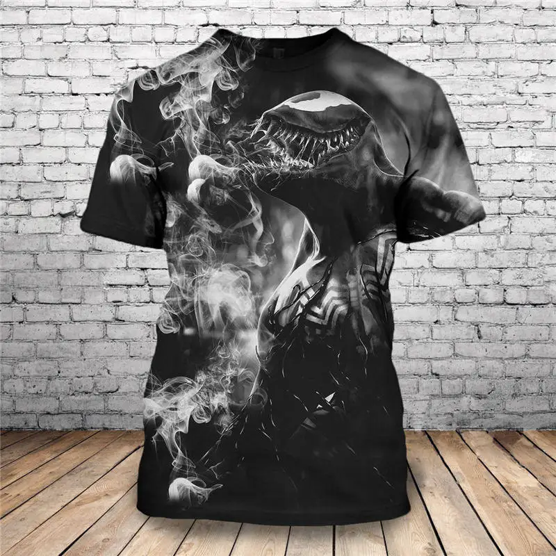 Лидер продаж 2019 новая модная Сексуальная футболка с 3D принтом Веном уникальная