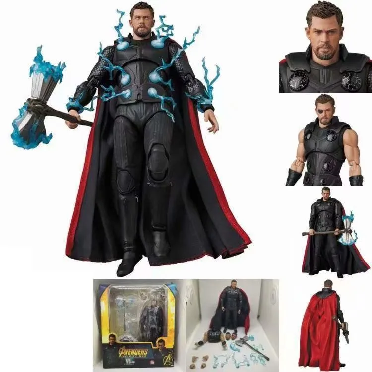 

Marvel The Avengers Infinity War MAF104 Thor Figure PVC Action Figure Model Toy Gift Doll 16CM R Thor Odinson Action Figure