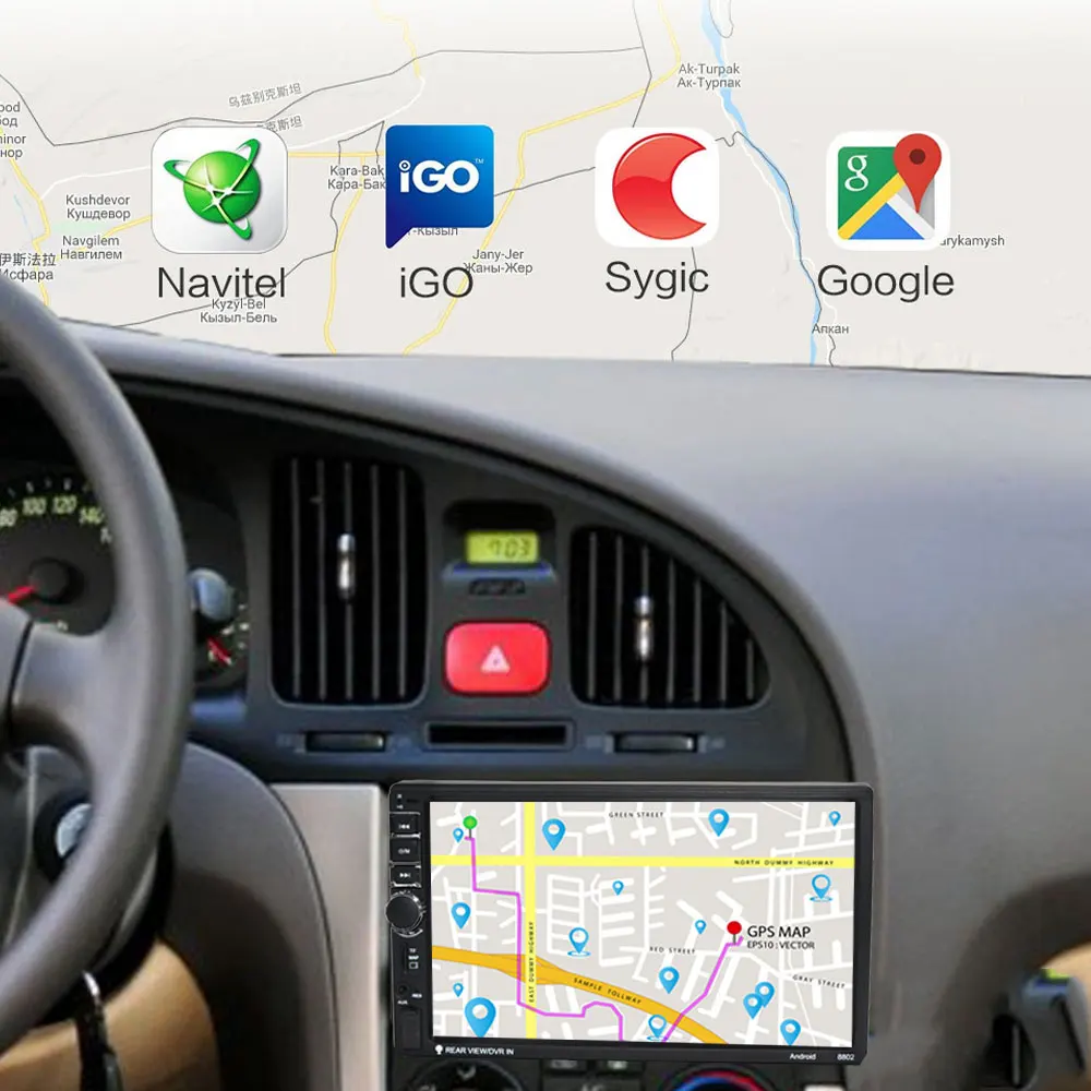 Автомобильные аксессуары Android 8,1 2 Din Автомобильный Радио Мультимедиа Видео плеер Универсальный Авто Стерео gps карта для Volkswagen Nissan hyundai