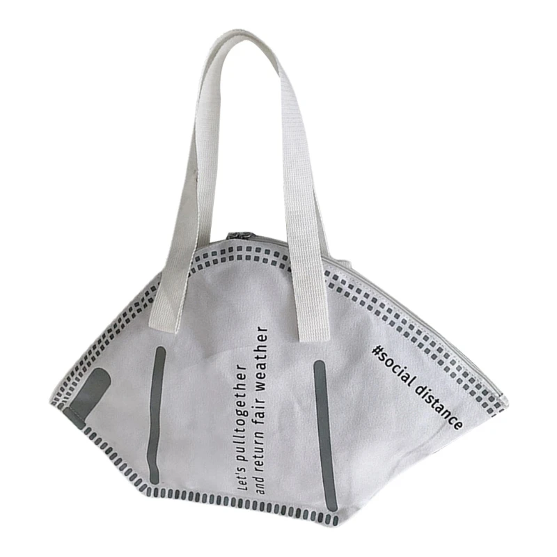 

Fashion Women Large Mask Shopping Tote Bag Casual Daily Wear Shoulder Hand Bag Large Capacity Money Clutch Personality