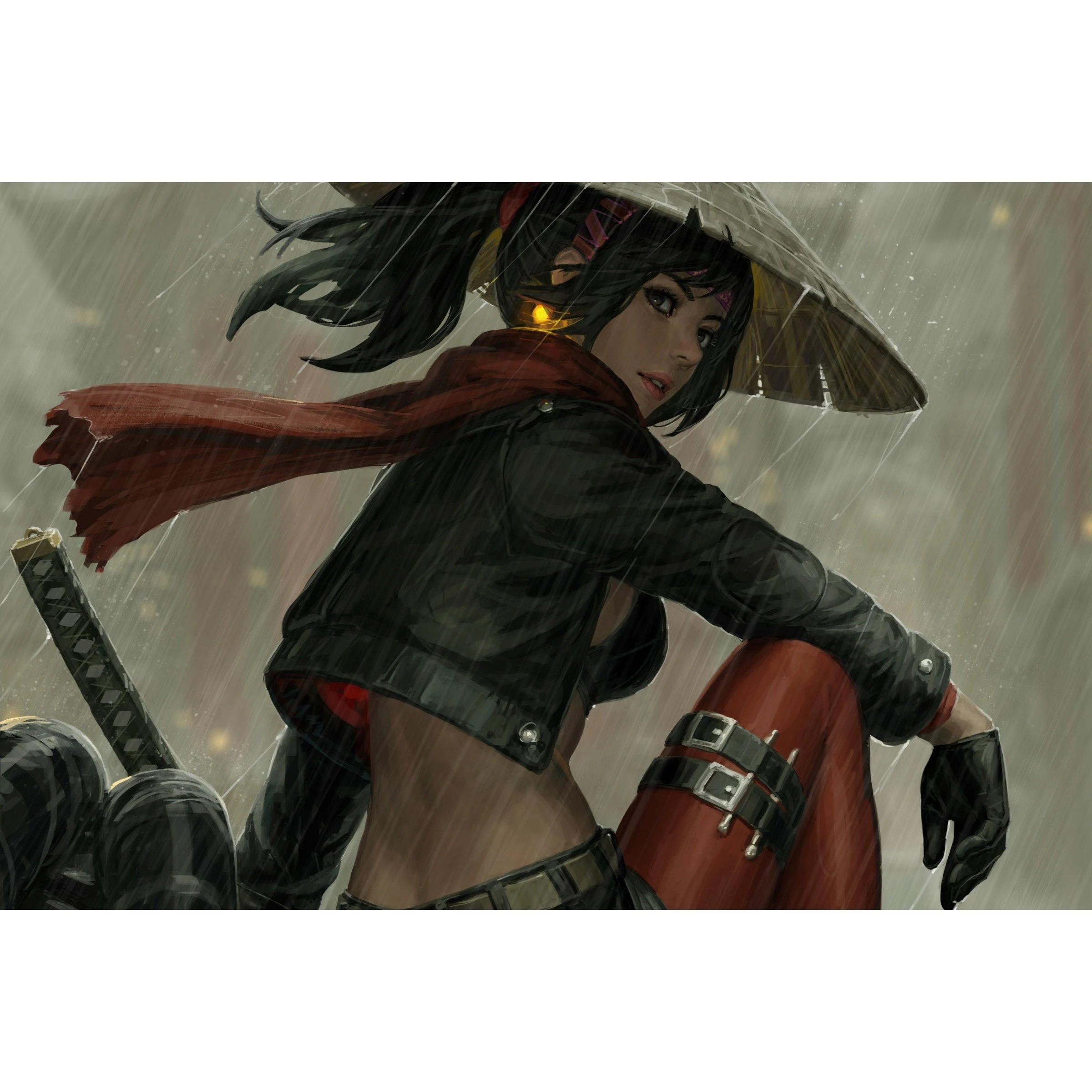 5d алмазная живопись сделай сам самурайский воин девочка полная вышивка