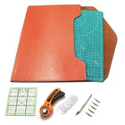 Набор инструментов для кожевенного ремесла A4, двусторонний режущий инструмент из ПВХ, исчезающая ручка