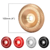 newest 100mm wood shaping disc carbon steel wood carving disc grinder wheel abrasive disc sanding rotary tool for angle grinder