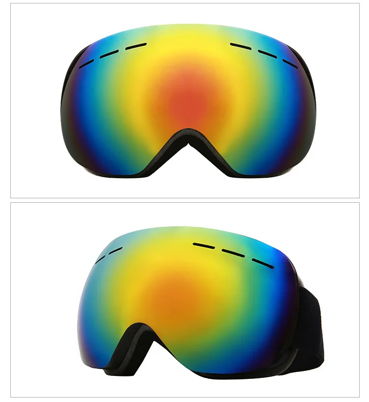 Лыжные очки UV400 защита сноуборд очки Анти-туман большой Лыжная маска очки снег снегоход Мужчины Женщины Катание на лыжах Спорт на открытом воздухе