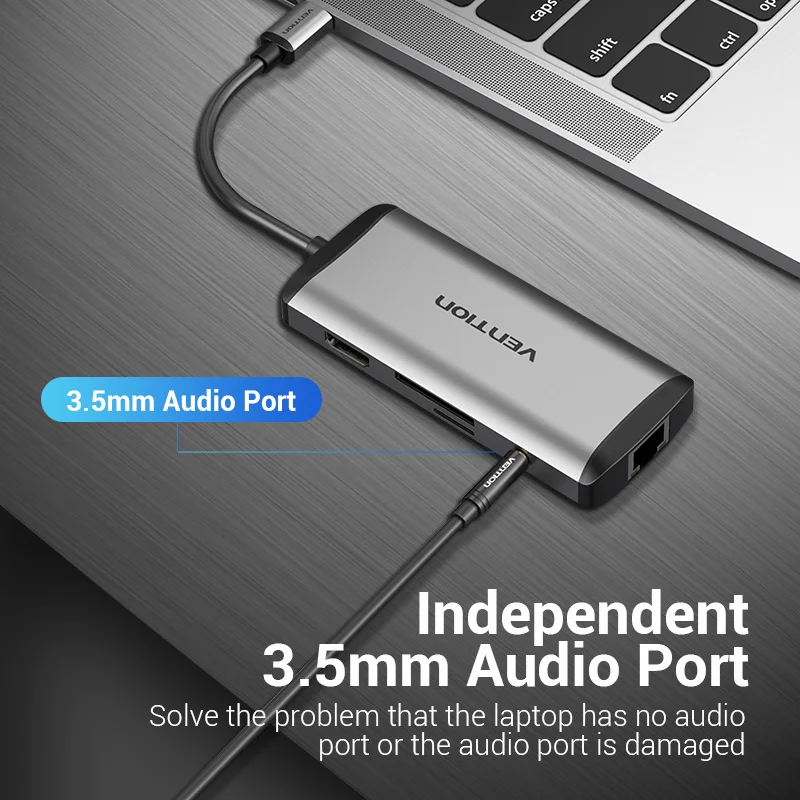 Vention USB C концентратор типа к HDMI 3 0 thunderbolt RJ45 адаптер для MacBook Samsung S8/S9 Huawei P30 Pro usb-c |