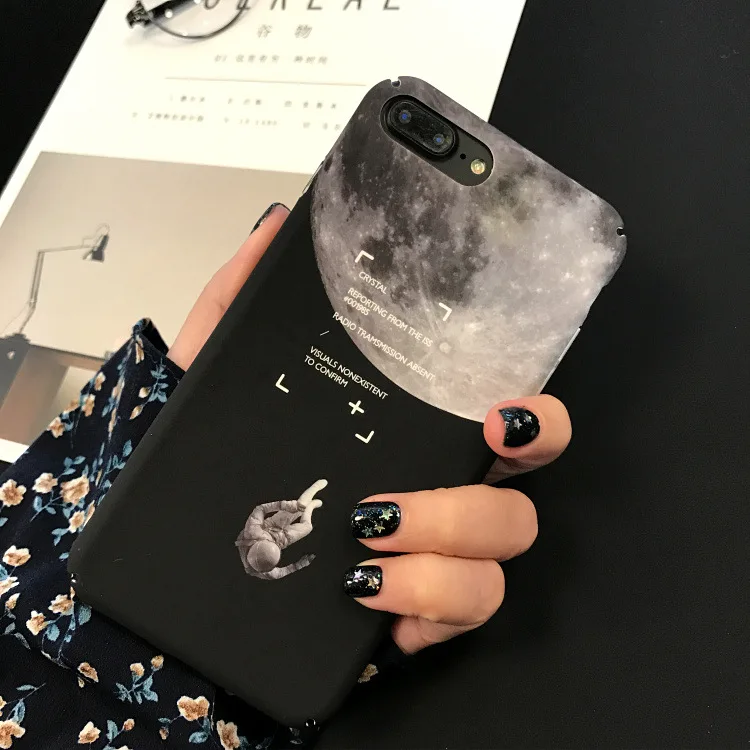 Модный чехол для телефона с изображением Луны космонавта звездного неба iPhone 11 Pro