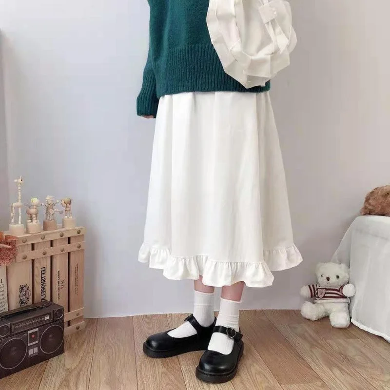 

Японский юбка JK Для женщин летние 2021 новые Ins Высокая Талия для похудения A- line плиссированная юбка-клеш небольшой соль платье