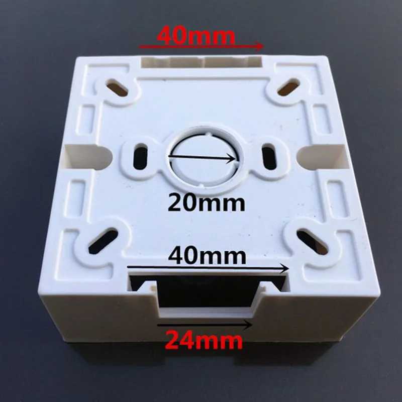 86 Type Universal Flame Retardant Wall Junction Boxes 86*86*38mm PVC Wiring Bottom Box For Switch Outlet |
