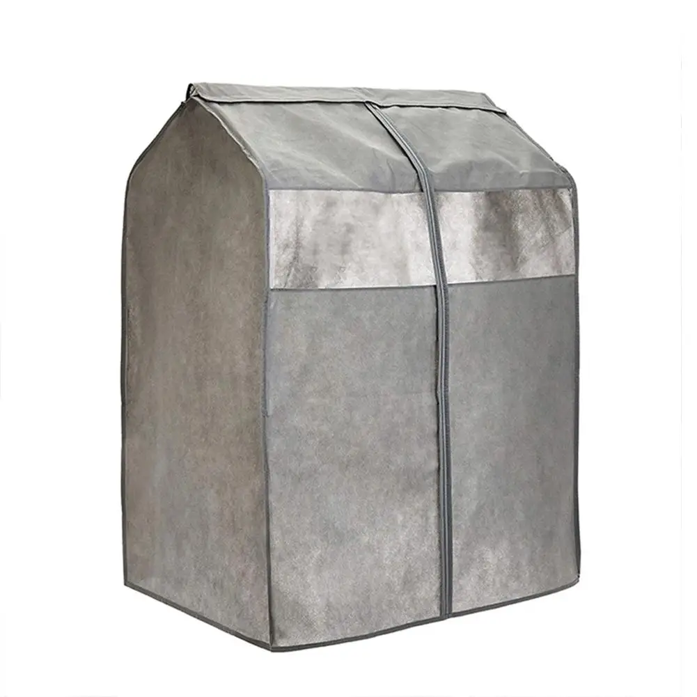 Black 43 дюймов вися мешок пыленепроницаемый нетканые ткани одежде с помощью Крышка для костюм куртки платье шкаф для хранения - Цвет: Black