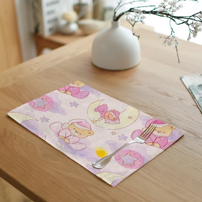 Веселые рождественские украшения Санта Клаус столовый коврик Снеговик