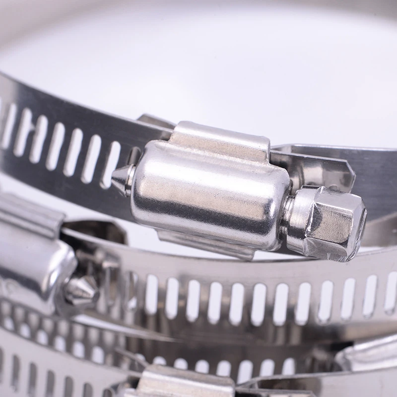 Junejour 100 шт. регулируемые Червячные хомуты для шланга комплект топливной Линии