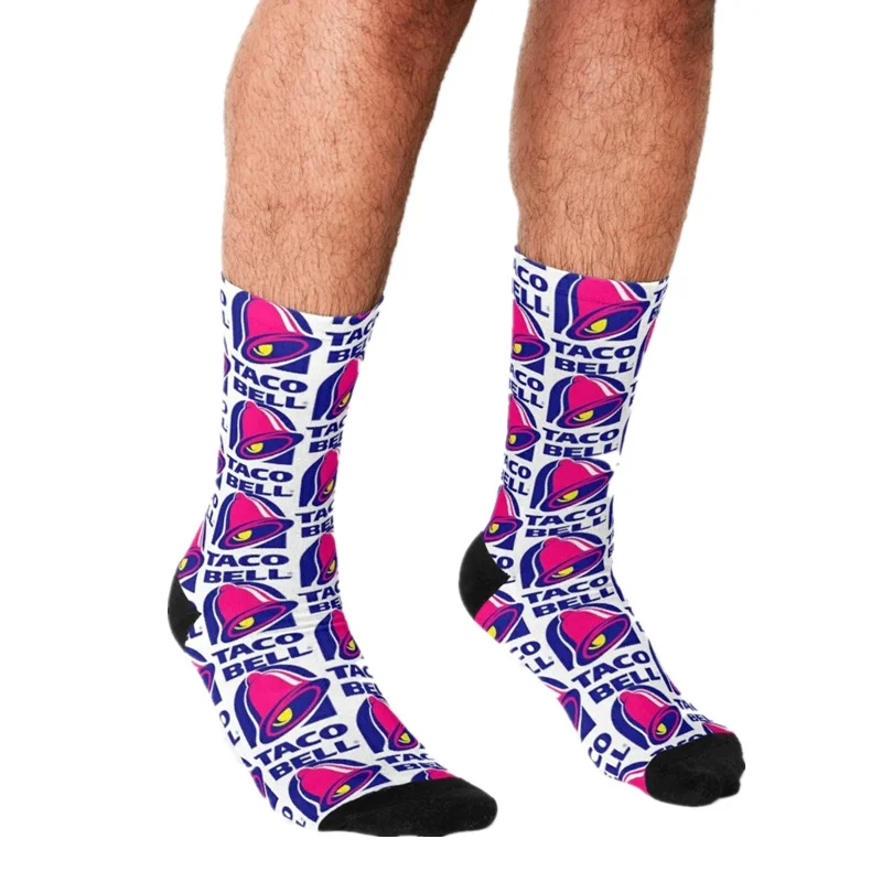 

Funny Men's socks The Pencil And The Fleabag Pattern Printed hip hop Men Happy Socks cute boys street style Crazy Socks for men