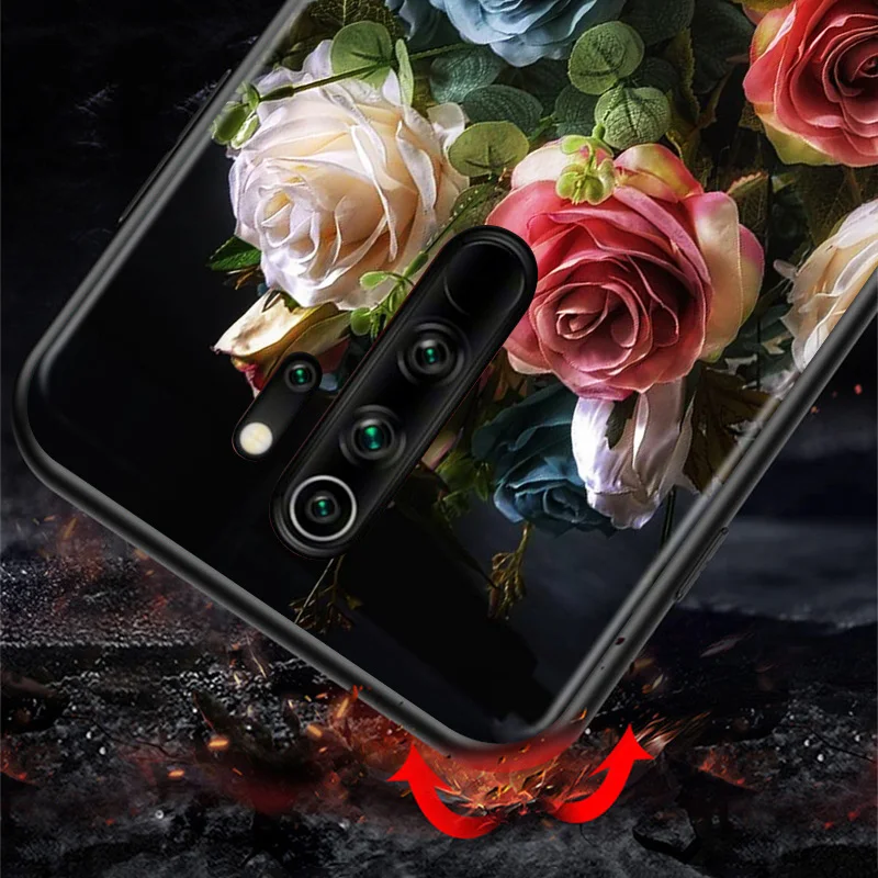 

Natural Beautiful Bright Flower For Xiaomi Redmi 9A 9C 9 Prime GO 8A 8 7A 7 S2 6A 6 5 Pro Plus Black Phone Case