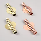 1 шт. настенное крепление для вазы, цветов, трубки в скандинавском стиле, металлический держатель для растений, стойка круглой формы, розовое золото, держатель для цветов, настенное украшение