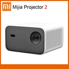 Оригинальный проектор Xiaomi Mijia 2 Full HD 800 ANSI 1080P, проектор с автоматической коррекцией трапецеидальных искажений, поддержка домашнего кинотеатра, видеопроектор 4K