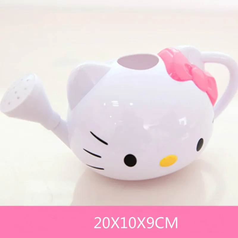 Пластмассовая Лейка hello kitty водный горшок бонсай садовые инструменты принадлежности для детей творческие подарки - Цвет: Розовый