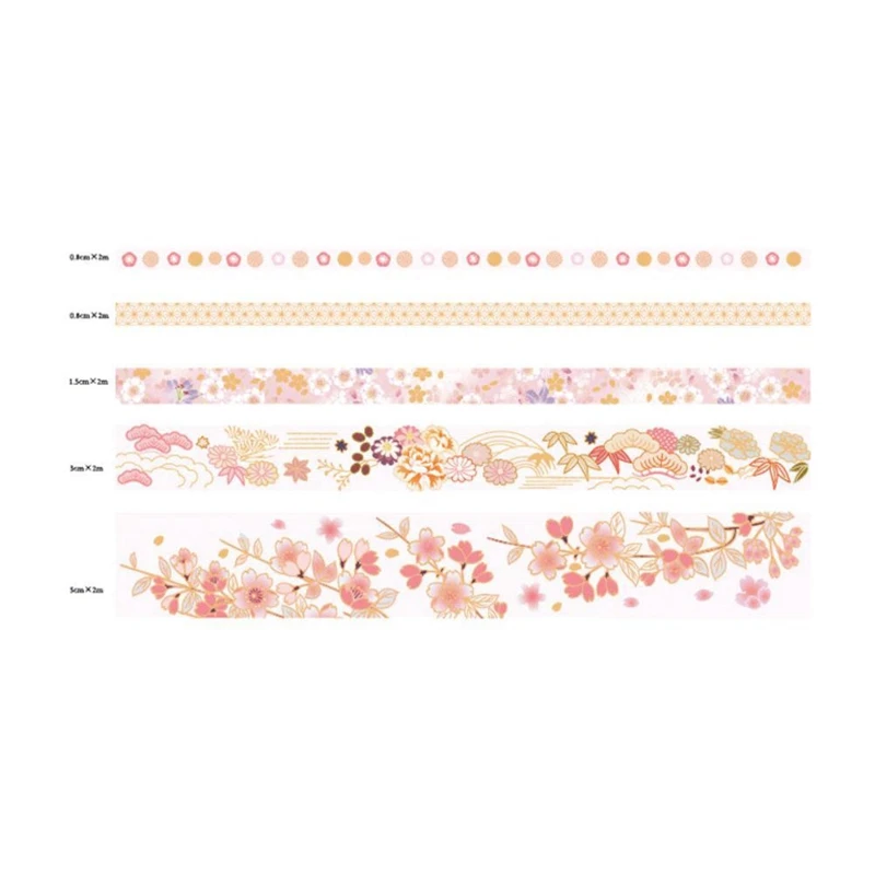 5 шт./компл. Золотой Васи Tapel китайский стиль Маскировочная лента DIY ремесло