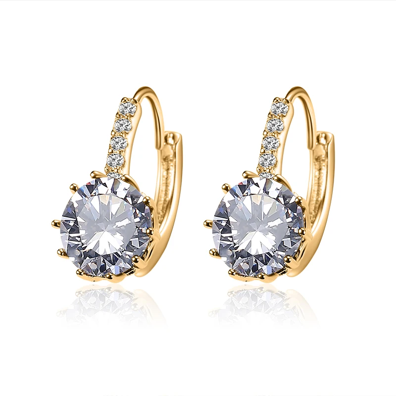 UILZ фирменный дизайн роскошные серьги с фианитом ААА оливковые ветки ювелирные