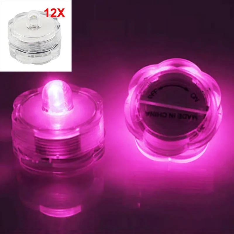 Новинка 12 шт. супер яркие Погружные Водонепроницаемые Мини светодиодные