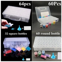 new high quality 2832606480 bottle diamond painting storage box portable bead storage container diamond painting accessories