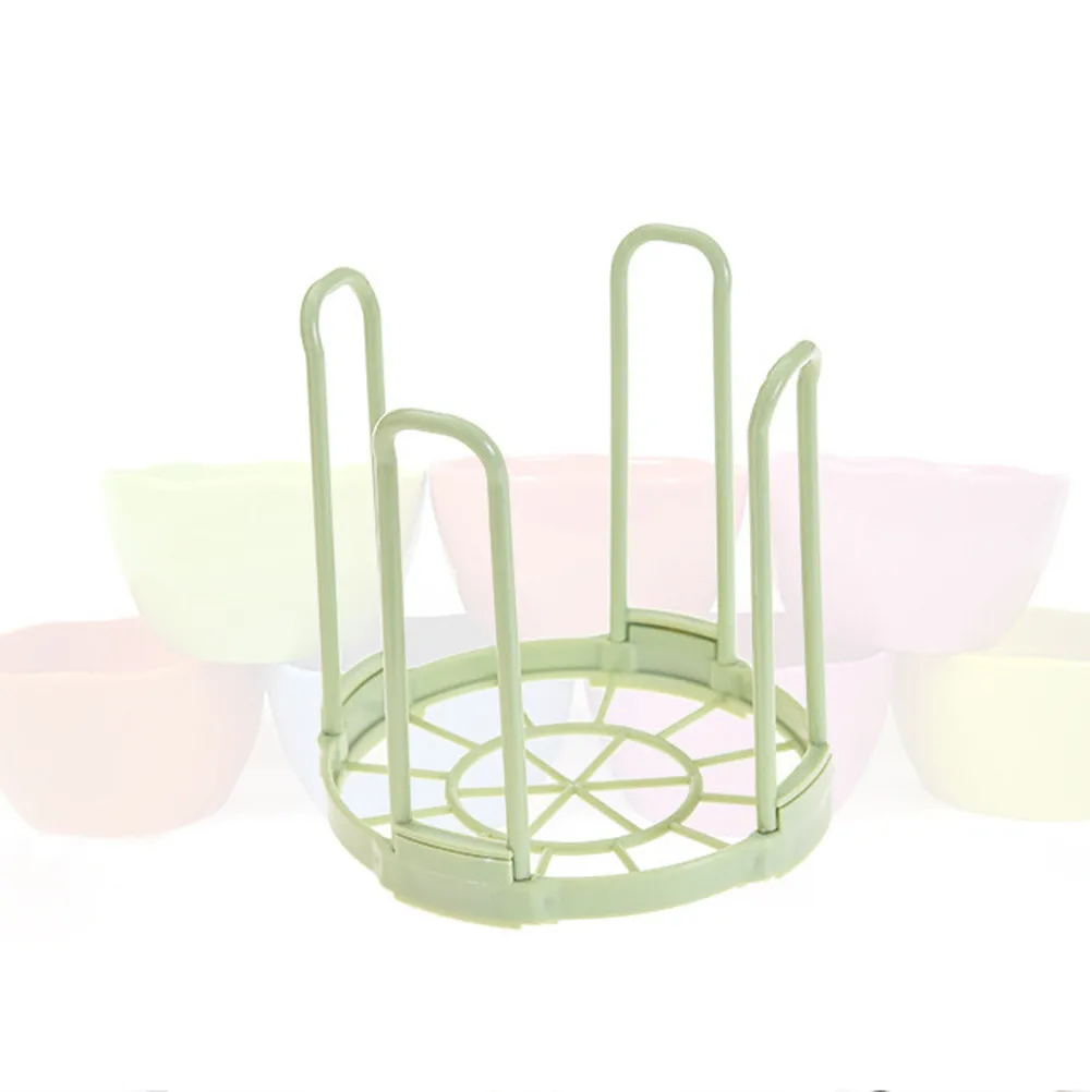 

Bowls Organizer Drain Water House Dish Rack Bowl Holder Plastic Grids Kitchen