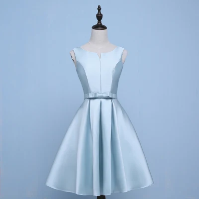 Vestido Azul Marino свадебное платье Элегантное голубое для подружки невесты сестры А