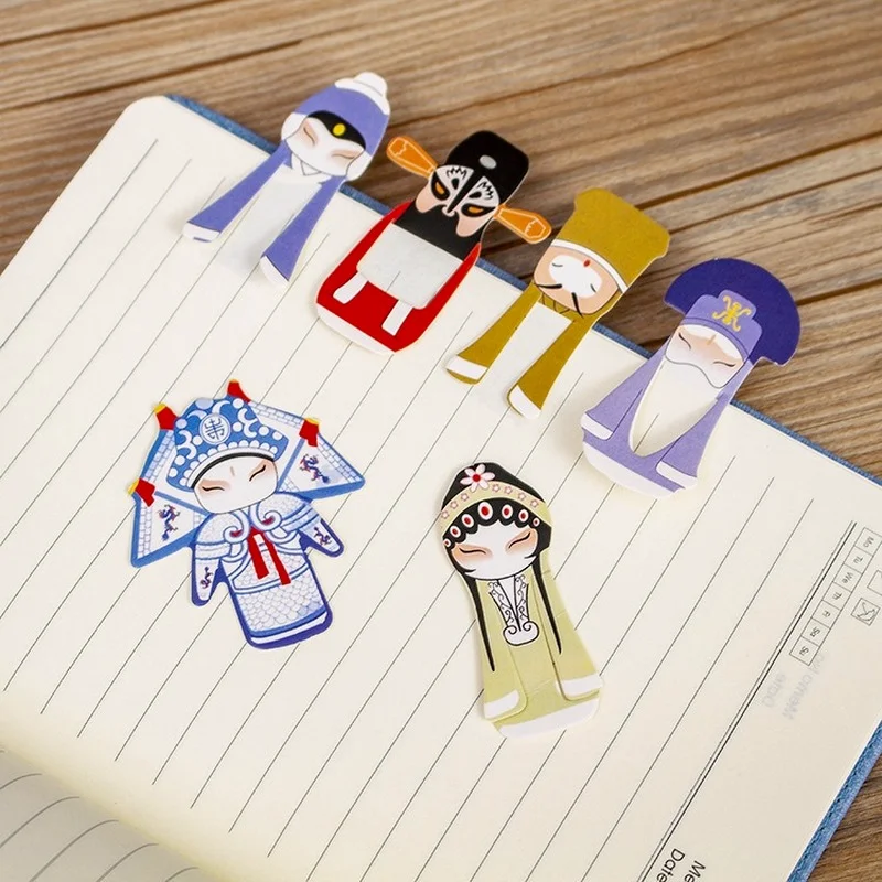 

7 шт./компл. Китайская традиционная культура, Пекинская опера, Закладка для книг, древний креативный мультяшный Xiaosheng Laodan, фотоподарки