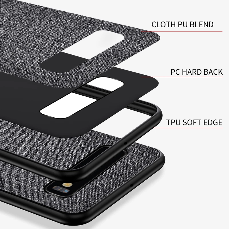 Тканевый чехол для Samsung galaxy S10 S8 S9 Plus Lite S10E S7 edge Note 8 9 10 Pro мягкие силиконовые