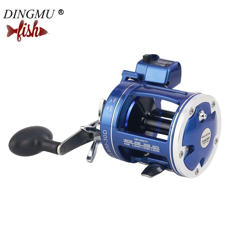 

Рыболовная катушка, ACL600-30D/AC60-30D/ACL600-50D, барабан с голубой мембраной, 5,2: 1, Rtio 12 BB, со счетчиком, рыболовная удочка, рыболовная снасть, Рыболовная...