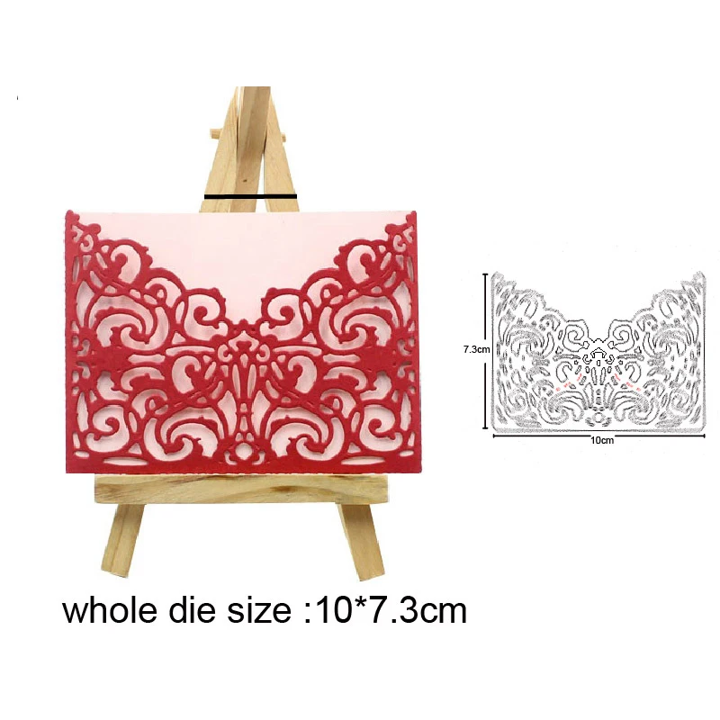 

Lace envelope Frame Metal Cutting Dies 2020 For DIY Scrapbooking dies Embossing die cuts Album Paper/Photo Card Stencils dies