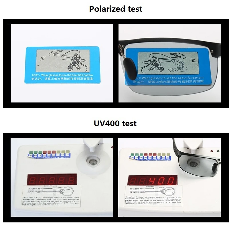 Солнцезащитные очки мужские с поляризацией антибликовое покрытие без оправы