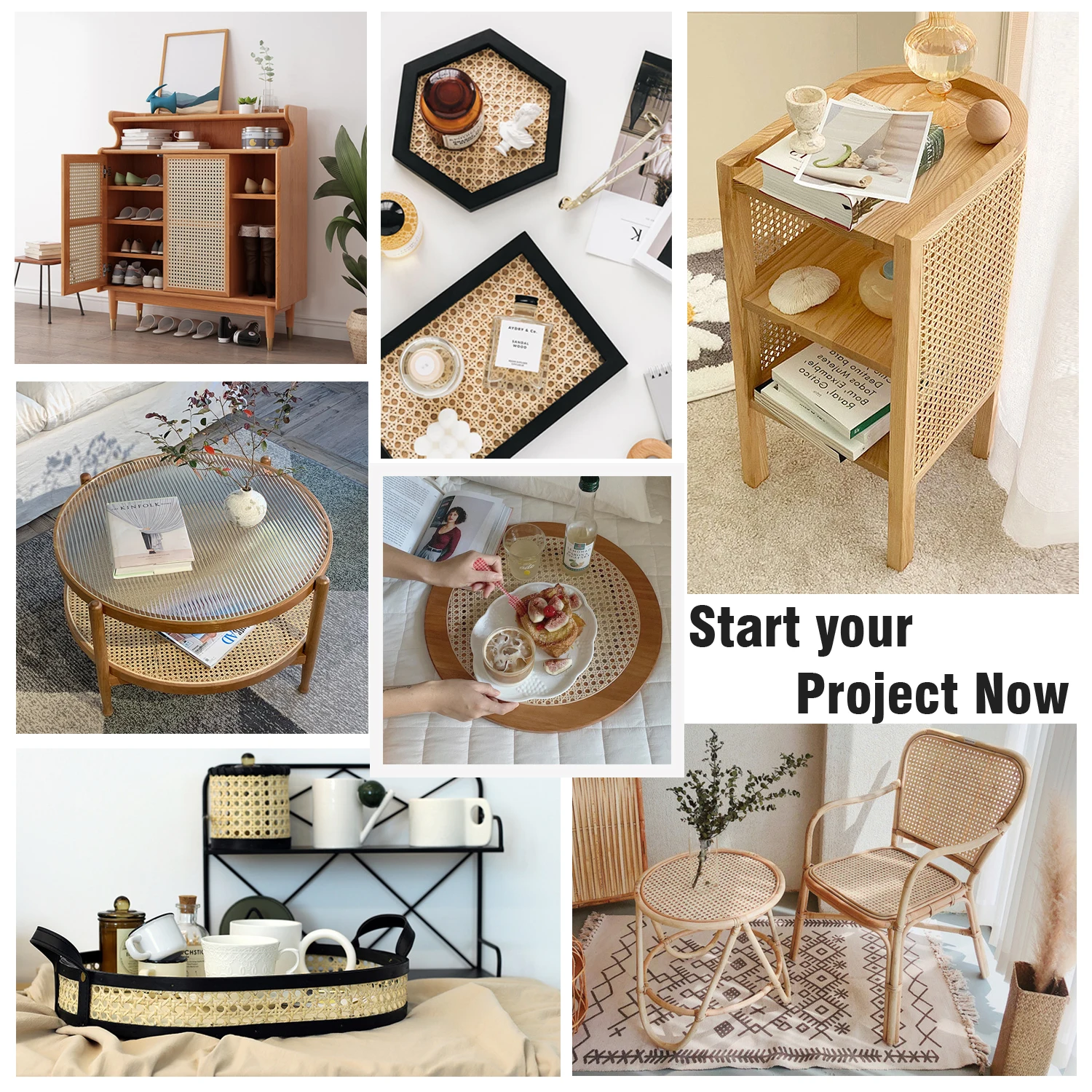 Натуральный индонезийский ротанговый Плетеный тростник 40 см/45 см x 10 метров