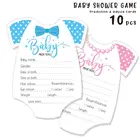 10 упаковок, рекомендации и предсказания, карты для детской душевой игры, пол, нейтральный мальчик, девочка