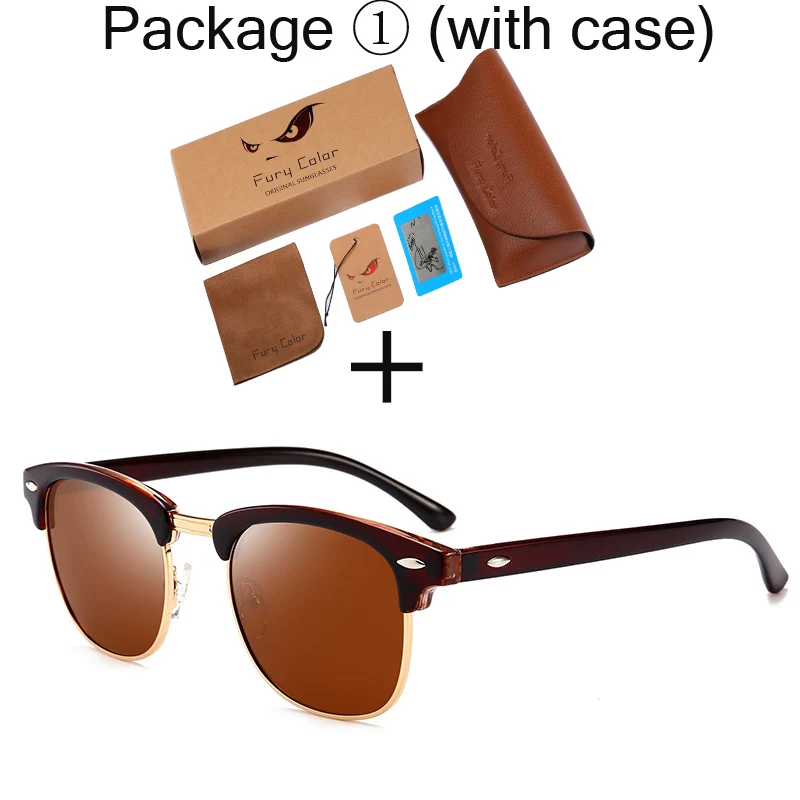 brown-brown-1 UV400 поляризационные мужские и женские солнцезащитные очки 3016, классические модные ретро брендовые солнцезащитные очки с покрытием, солнцезащитные очки gafas De Sol Masculino - Цвет линз: brown-brown-1